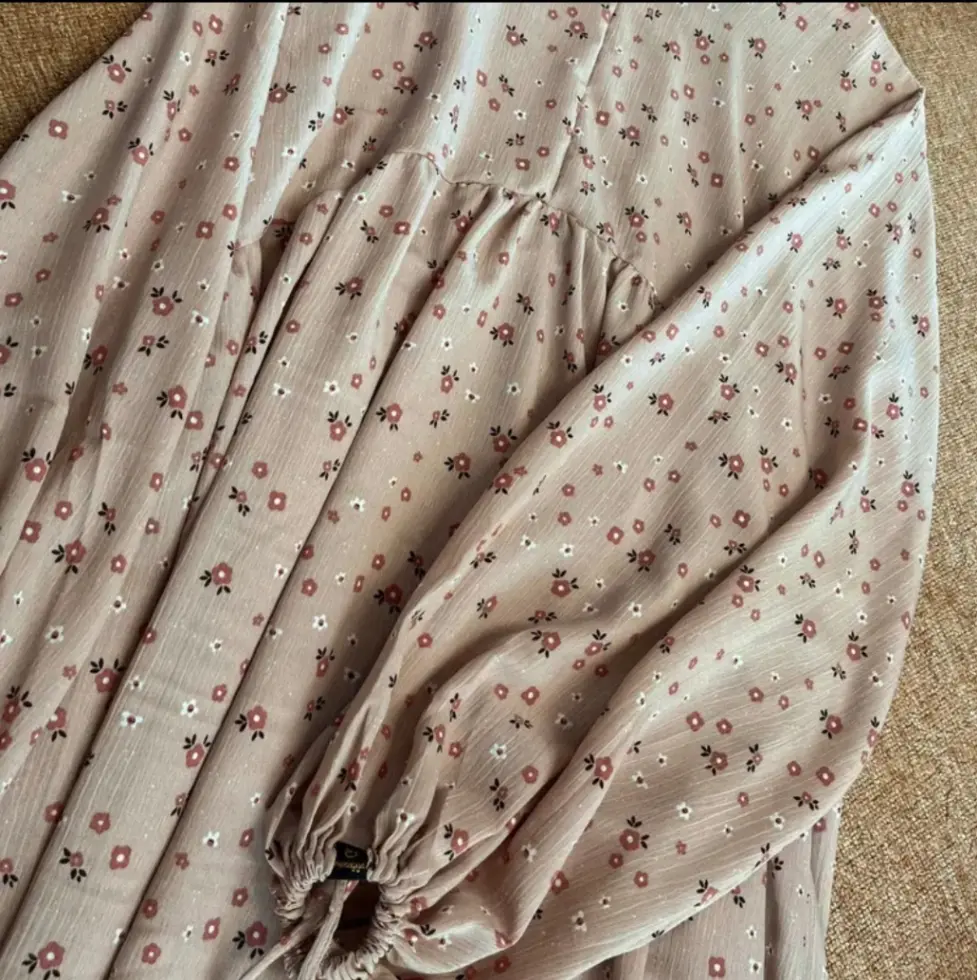 16. Tsurayya - (Abaya Saja) Abaya Namira Motif Lengan Balon