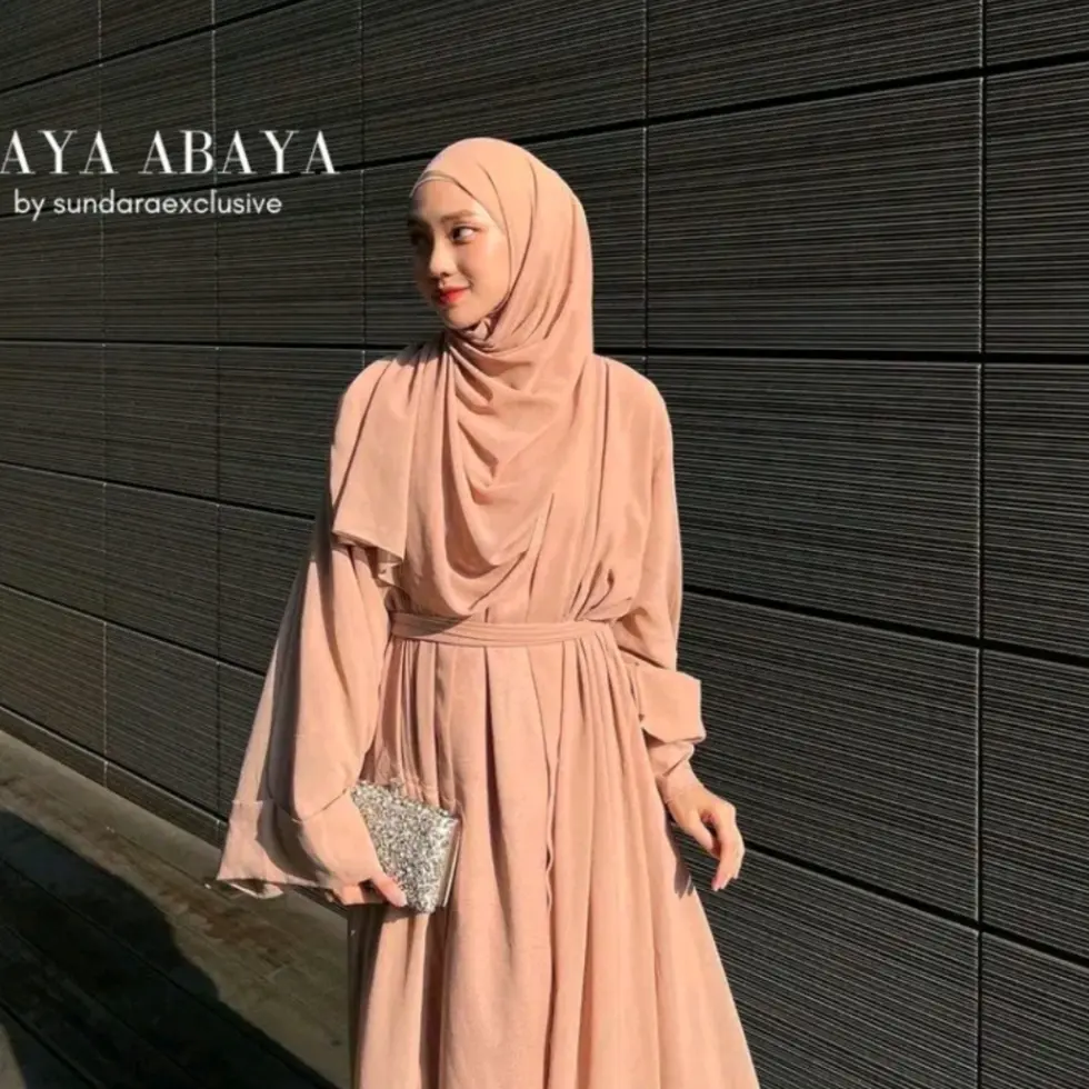 8. Rayya Abaya Outer by Sundara | Gamis Arab Setelan 5 in 1