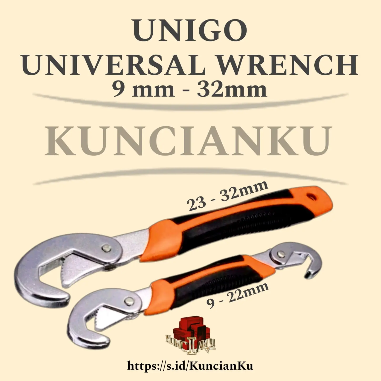 UNIGO - UNIVERSAL WRENCH 9 - 32MM