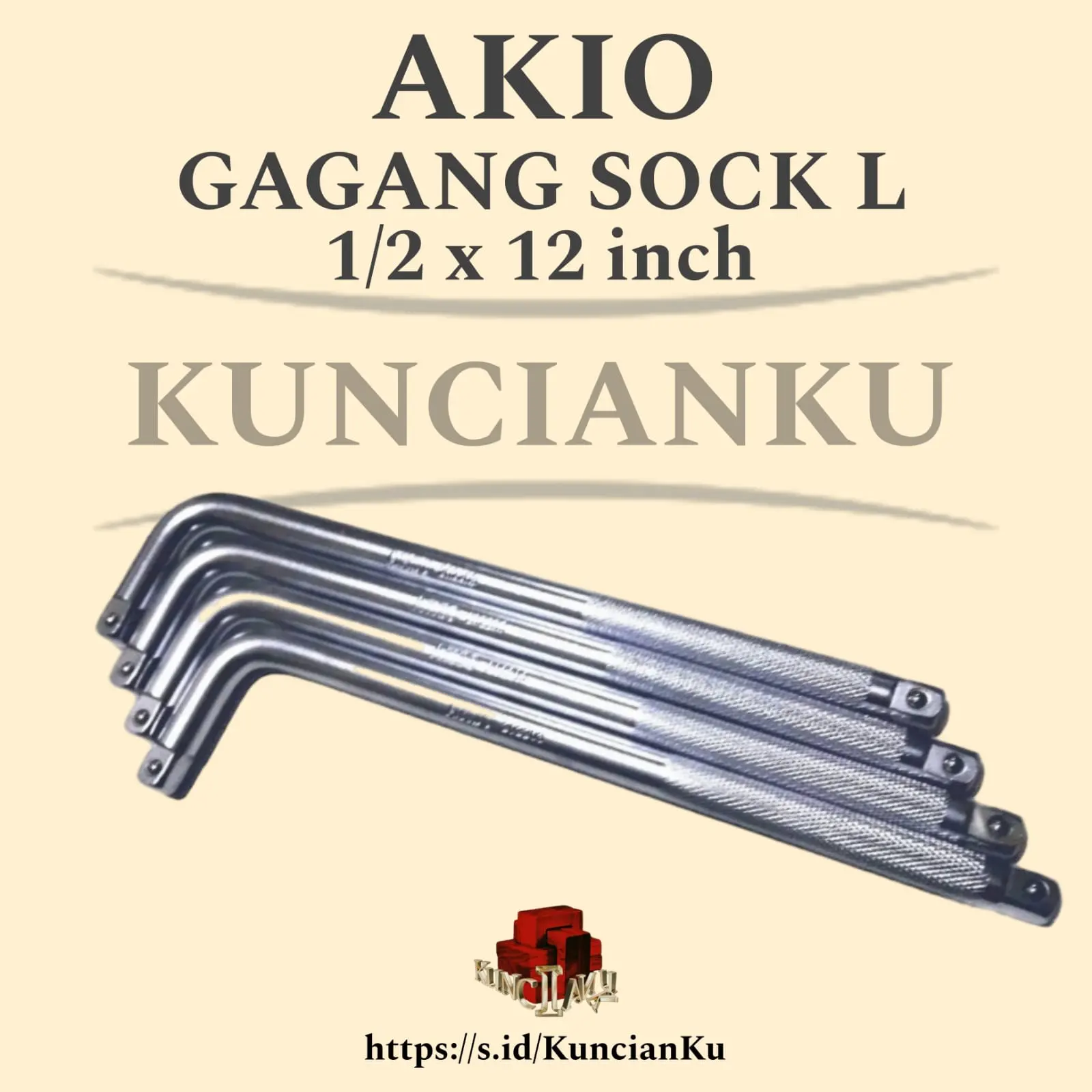 AKIO - GAGANG SOCK L 1/2 X 12 INCH