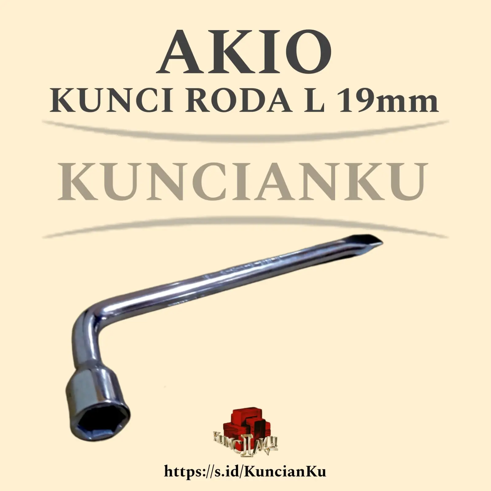 AKIO - KUNCI RODA L 19MM