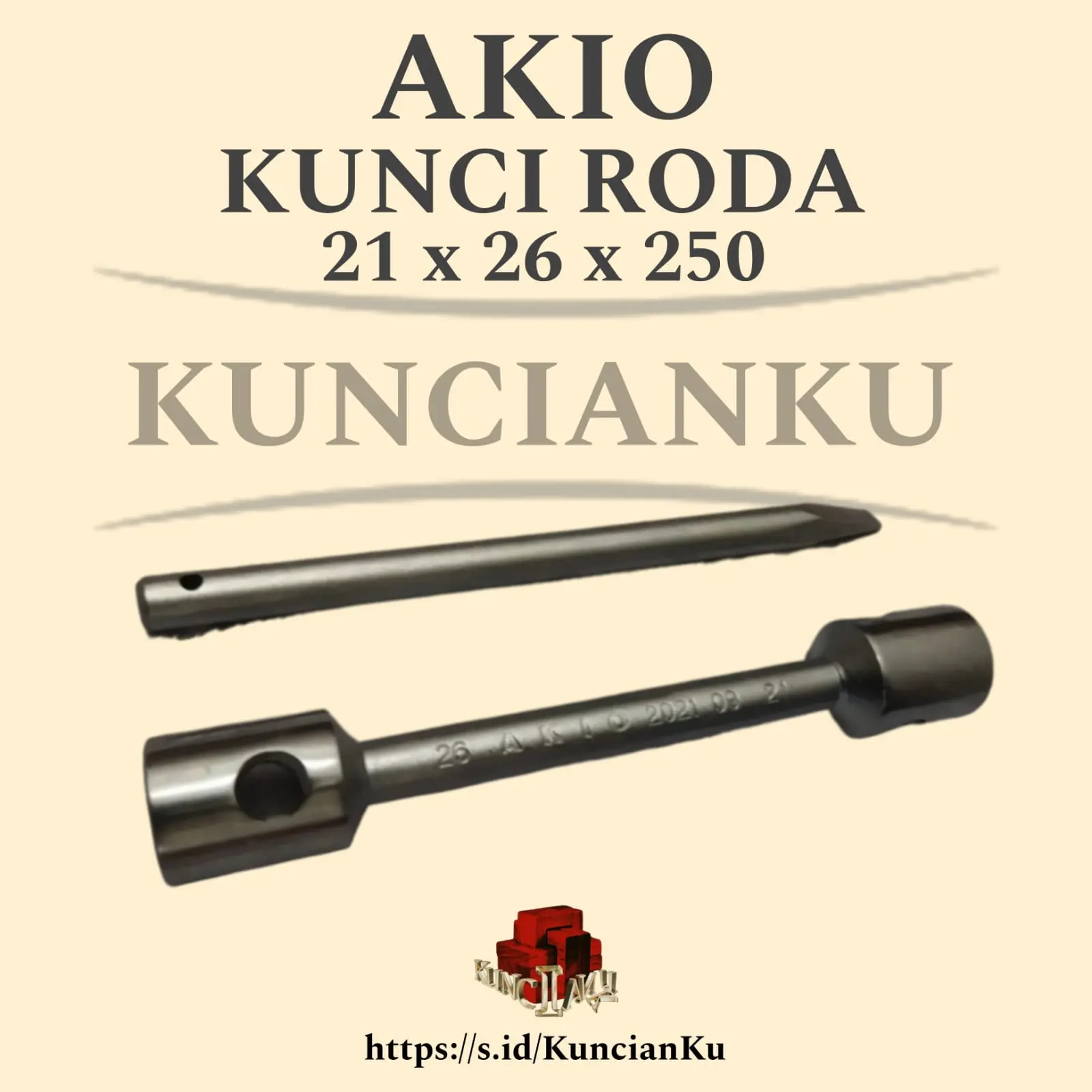 AKIO - KUNCI RODA 21 X 26 X 250