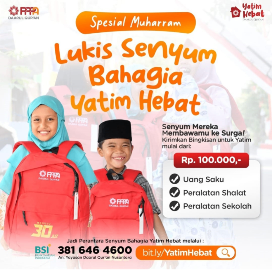 Lukis Senyum Bahagia Yatim Hebat