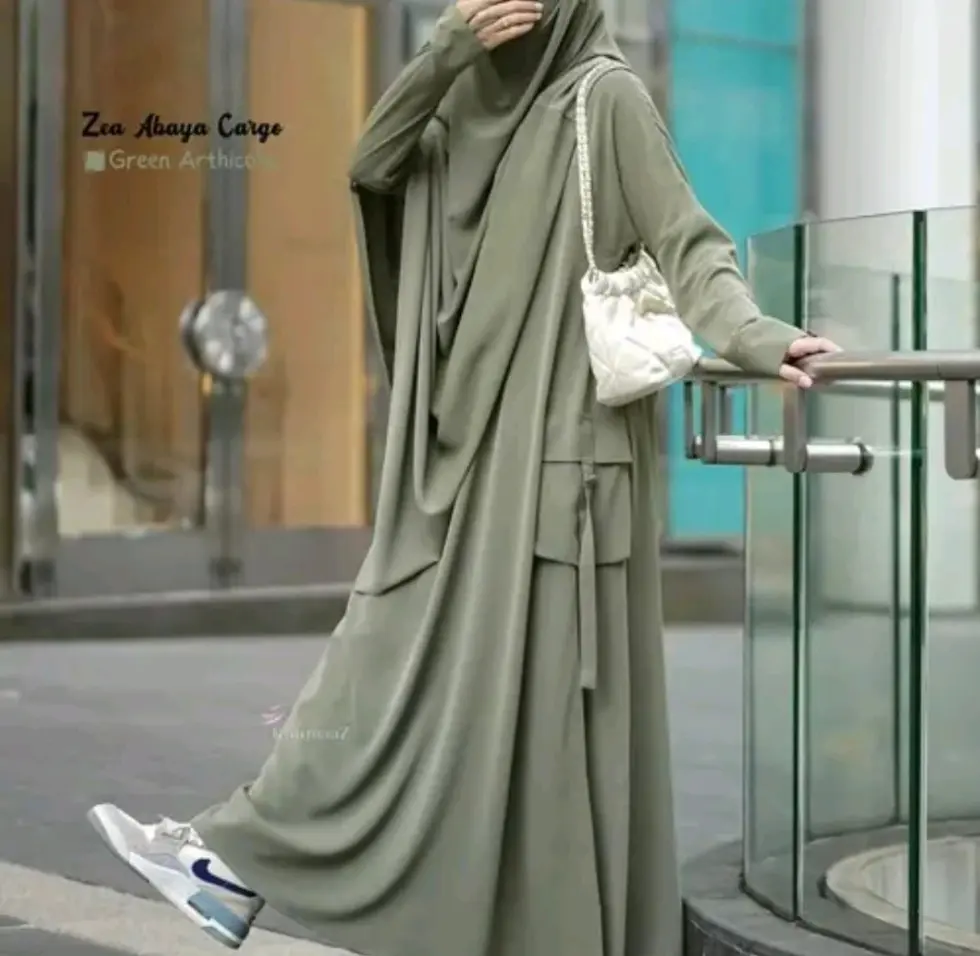 14. Zea Abaya Cargo by Khumaaz | Abaya Cargo anti UV