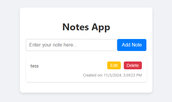 Notes App