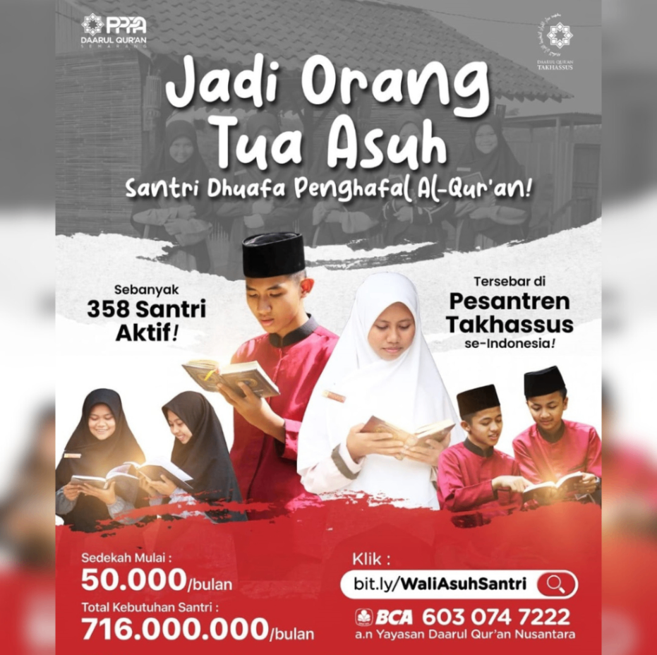 Jadi Wali Asuh Santri Penghafal Qur'an