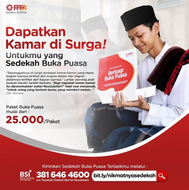 Sedekah Buka Puasa Santri Penghafal Qur'an