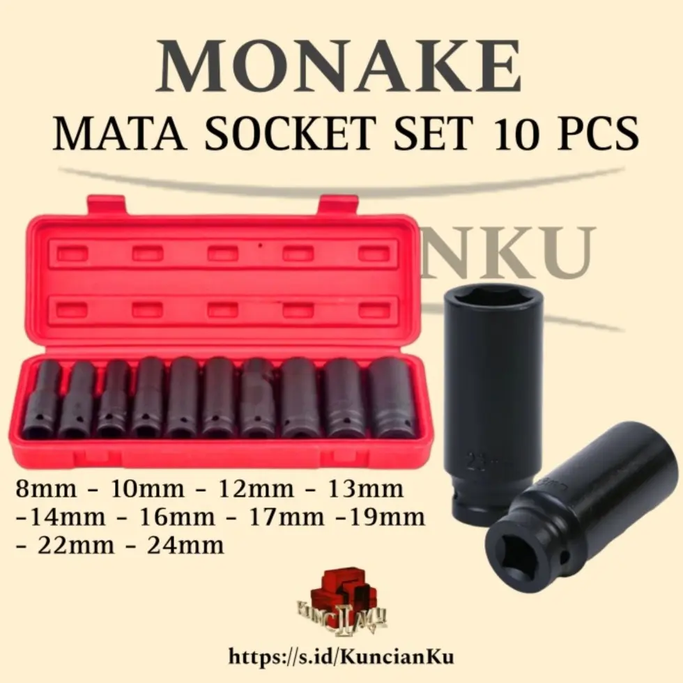 Socket Impact 1/2 Set 10pcs