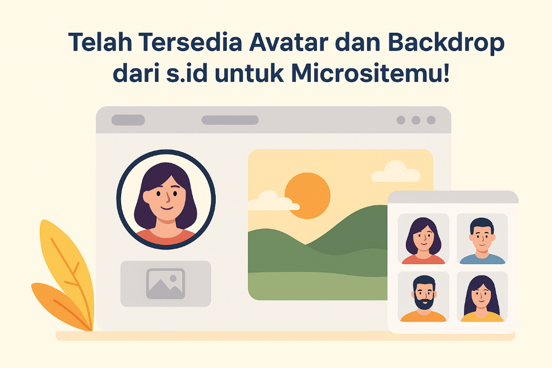 Avatars and backdrops from s.id are now available for your microsite!