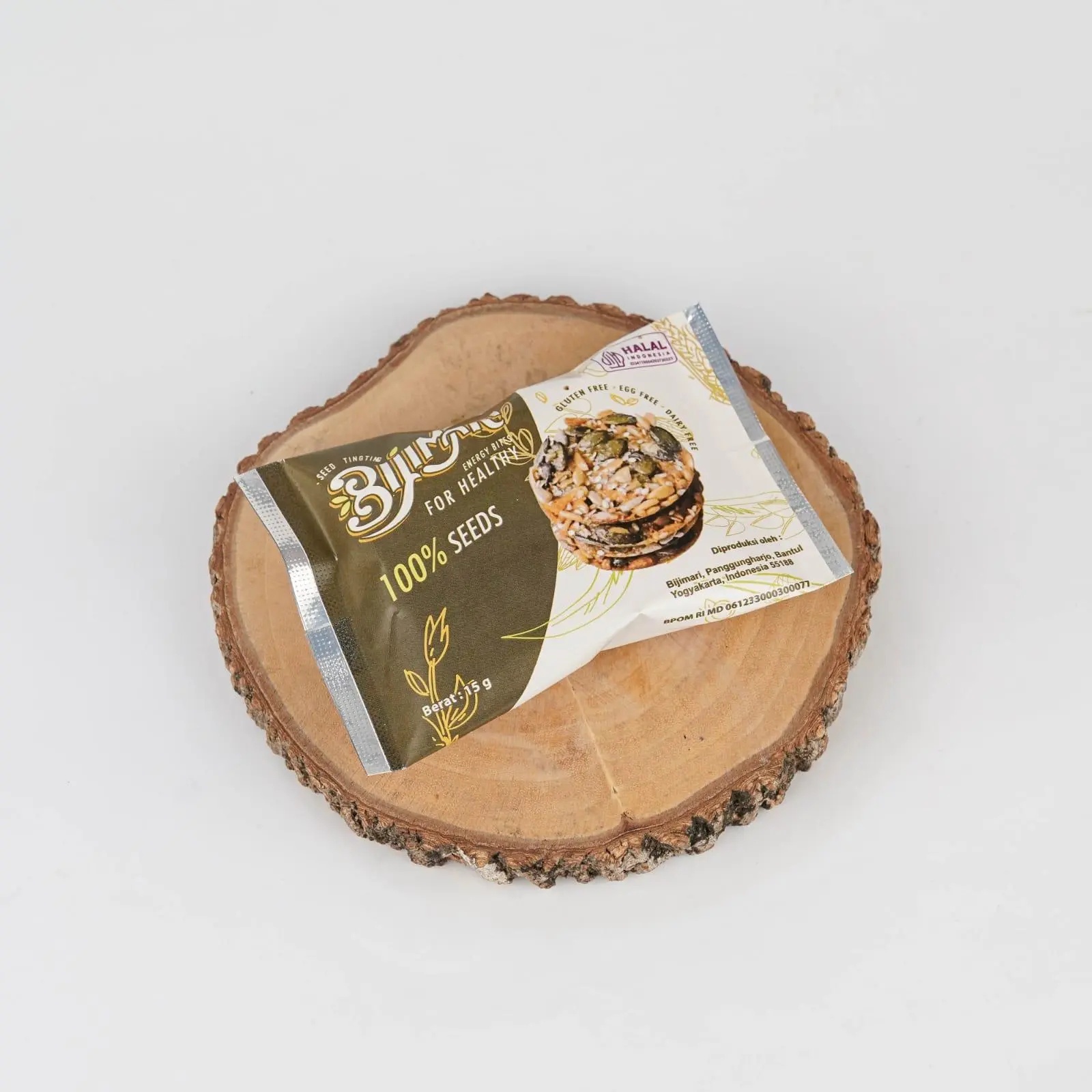 Enting-enting yang pada umumnya terbuat dari kacang dan gula kami berinovasi dengan bijii-bijian dengan madu. 15g Rp.15.000