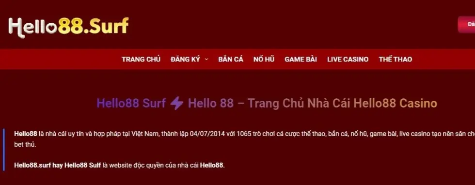Khám phá Thế giới Giải trí Trực tuyến tại Trang chủ Hello88 - Hướng dẫn Chi tiết & Kinh nghiệm Cá nhân