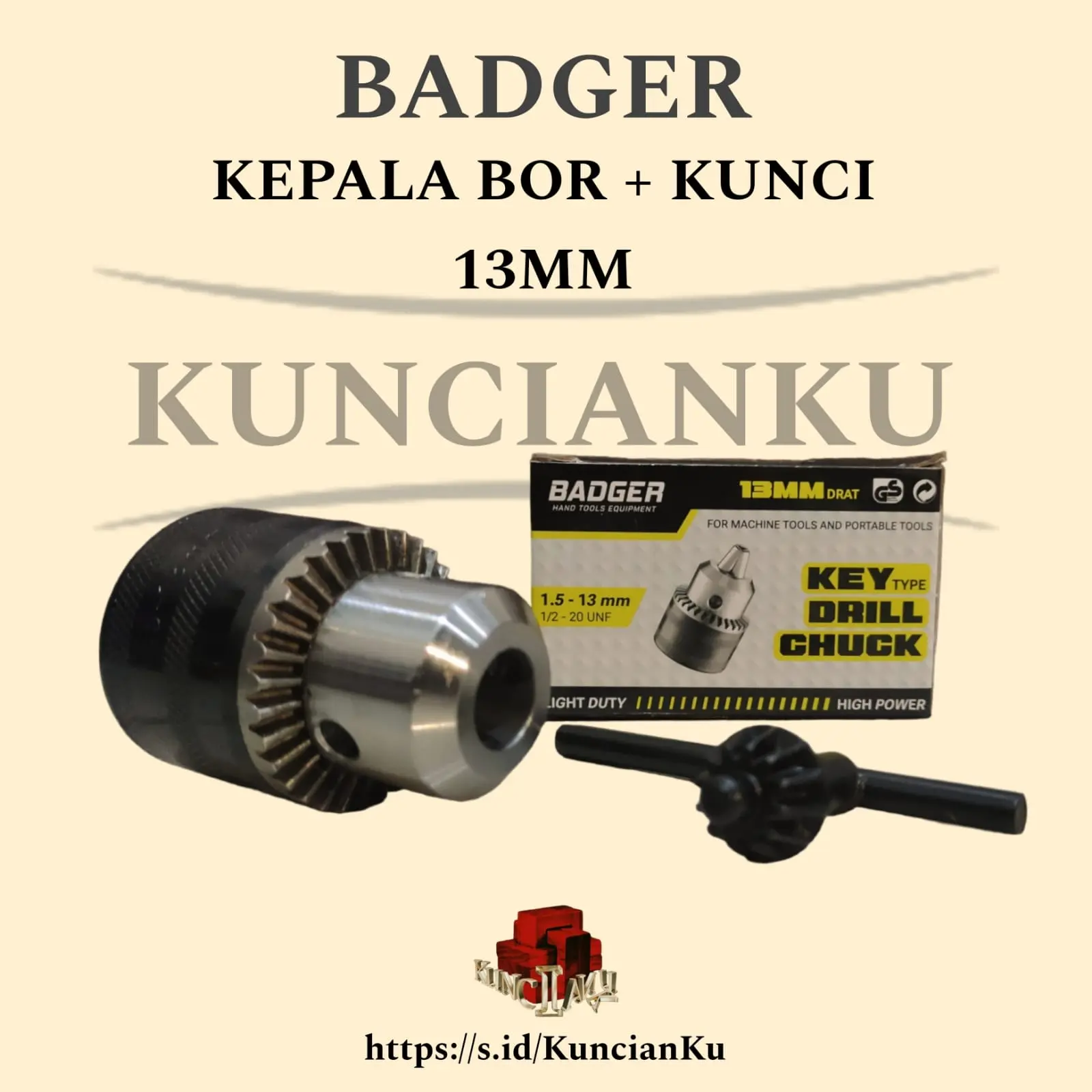 BADGER - KEPALA BOR 13 MM