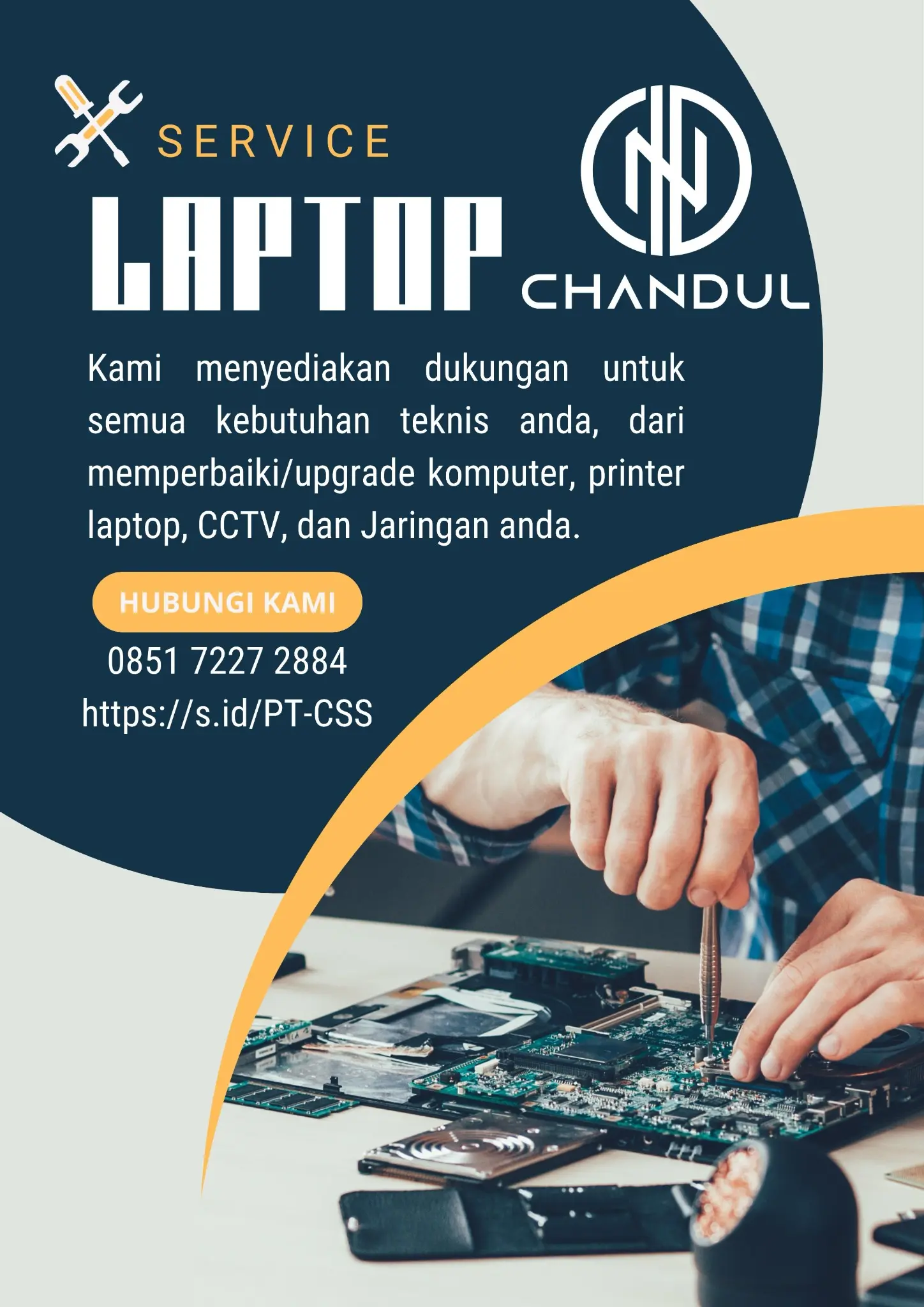 IT, Maintenance, Networking, Cabling, CCTV, Komputer (PC), Laptop, Printer dll