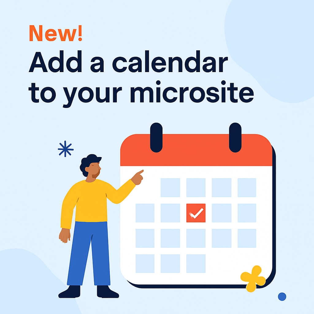 Microsite Calendar: Make Your Event Schedule More Organized and Easily Accessible